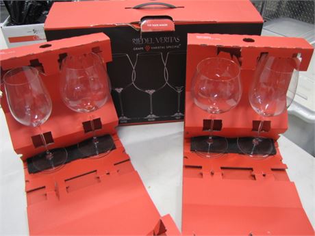 3 Cases of New Reidel Wine Glasses (711 Blackhawk St. Billings)