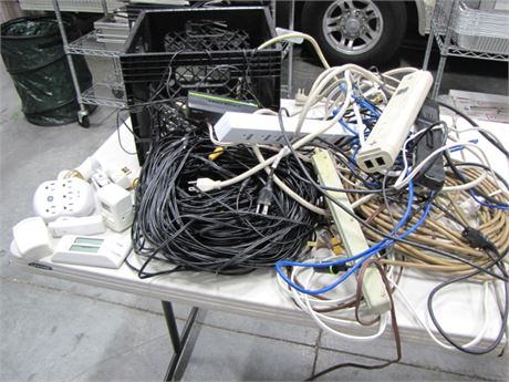 Assorted Electrical Cords (711 Blackhawk St. Billings)
