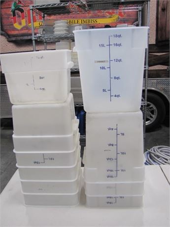 Measuring Containers w/ Lids (711 Blackhawk St. Billings)