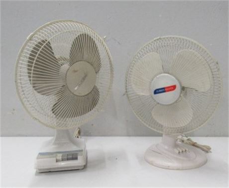 A Pair of Table Fans - Both Work