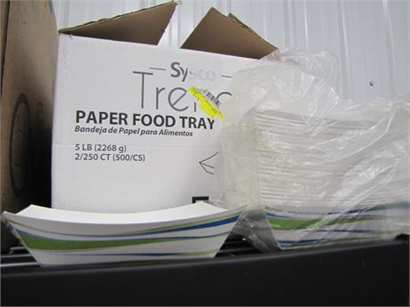 Box of Paper Food Trays (711 Blackhawk St. Billings)