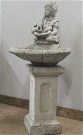 Little Girl with Pitcher Fountain - 48" Tall, 3 Pieces