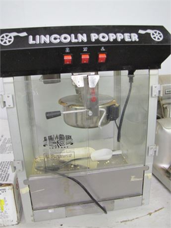 Lincoln Popper Popcorn Machine (Tryan's Auction Center) 1302 2nd Ave N