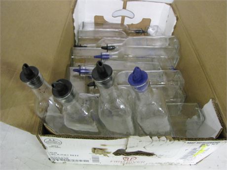 Bottles with Tops-Vinegar-Dressings (Tryan's Auction Center)