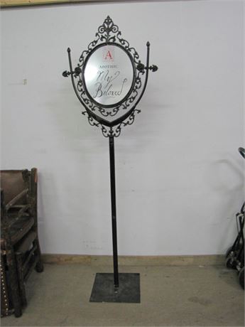 Fancy Metal Stand Up Sign (Tryan's Auction Center)