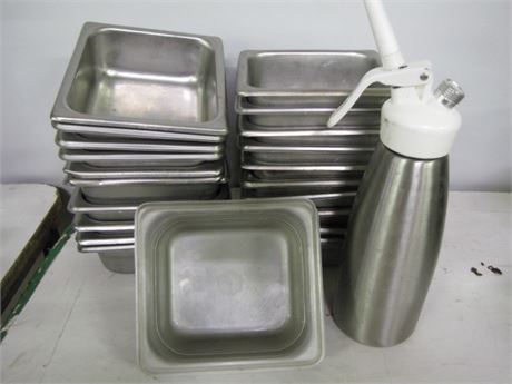 Stainless Steel Containers & Carafe
