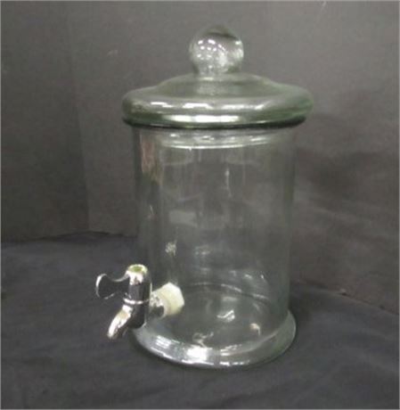 Vintage Glass Infuser Jar w/ Lid