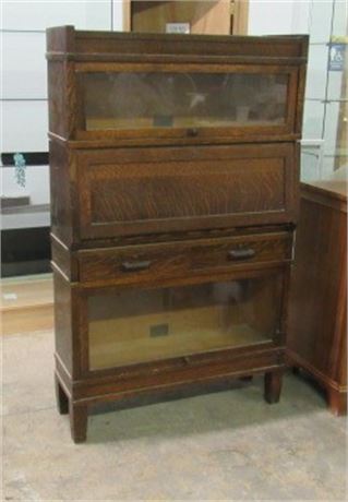 Antique Globe Warneke Co. Book Case w/ Drop Down Desk...Rare Find!