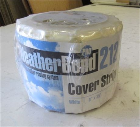 (1 Roll) 6"x25' Weather Bond 212 Cover Strip for Low Slope Rubber Roofing System