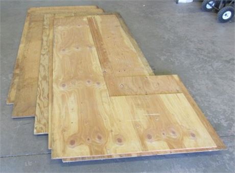 (3) 4'x8' Sheets of Plywood & (3) Cut Sheets