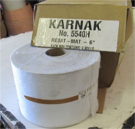 (7) Rolls Karnak 6" RESAT-MAT Each Roll 324'  Long