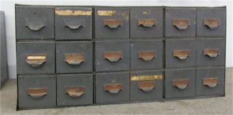 18 Drawer Workshop File Cabinet #3