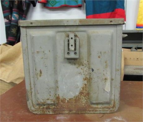Metal Army Jerry Box Possibly For Sappers Munitions/Supplies- 12x15x15