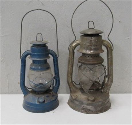 Pair of Vintage Kerosene Lanterns