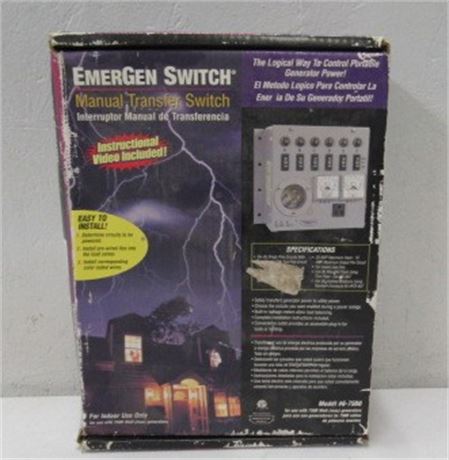 Manual Transfer Switch for Generator