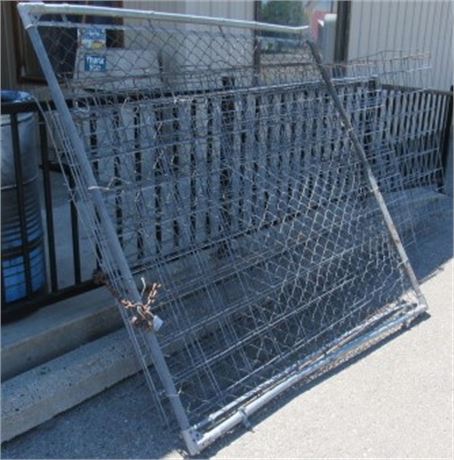 1-70"x70" Chain Link Fence Panel, 4-54"x120" Cattle Panels, 3-54"x99" Cattle