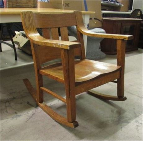 Antique Oak Rocking Chair