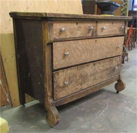 Antique Rolling Dresser