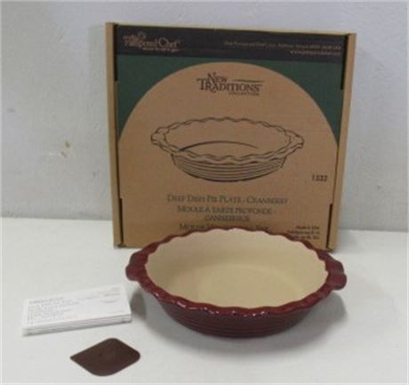 Never Used Pampered Chef Pie Plate