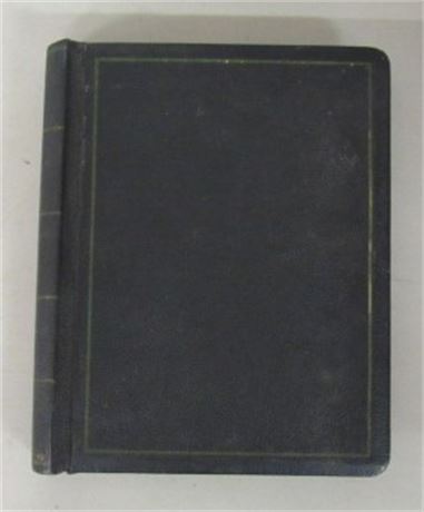 Never Used Leather Covered Minutes Book