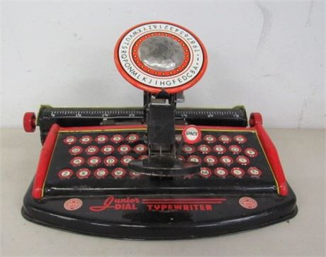 Vintage Metal Junior Dial Typewriter