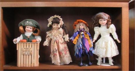 4 Collectible Dolls