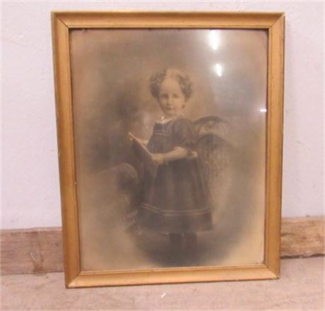 Framed Vintage Child Photo...18"x22"