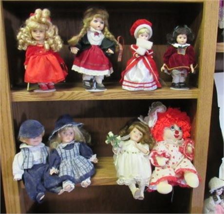 8 Collectible Dolls