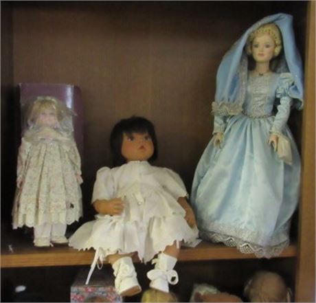 3 Collectible Dolls