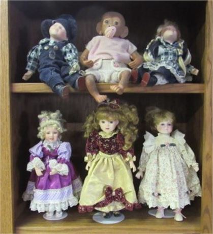 6 Collectible Dolls