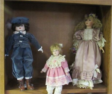 3 Collectible Dolls