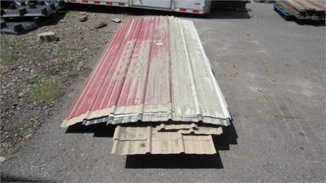 Assorted Size Metal Siding Sheets Some 3'x10'