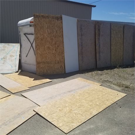 Various Sheet Goods/Plywood - Most are 4'x8'-3/8 1/2 5/8" thickness