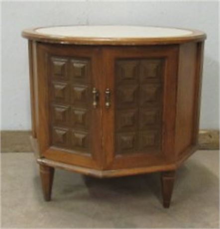 Retro Wood Accent Table/Cabinet