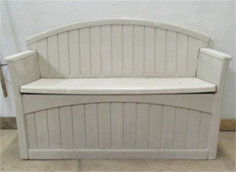 Outdoor Lawn and Garden Storage Bench - Matches Lot # 42