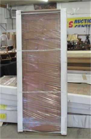 Knotty Alder 6 Panel Wood Core Prehung Door, RH, 32"