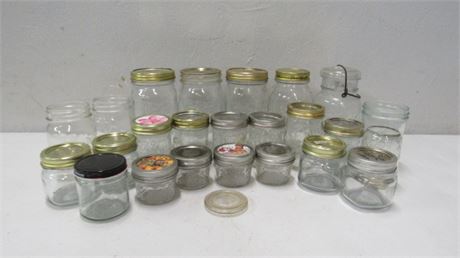 Assorted Canning and Jelly Jars