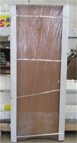 Solid Wood Core Oak Flush Prehung Door, LH, 32"