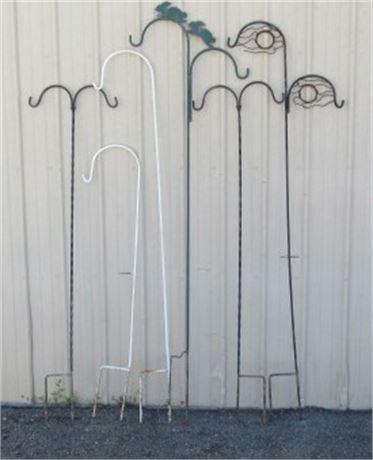 Six Yard Yard Hangers for Plants or Feeders