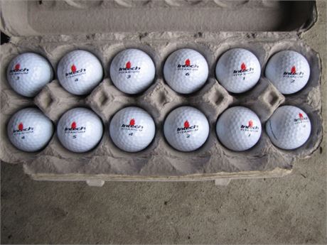 12 New...Intech Xtra Long and Straight Golf Balls