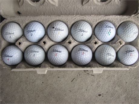 12 Titleist Golf Balls