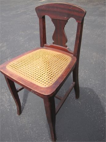 Antique Childs Cane Bottom Chair