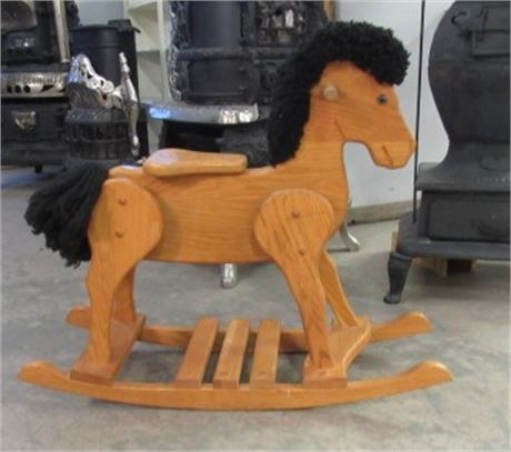 Children's Wood Rocking Horse