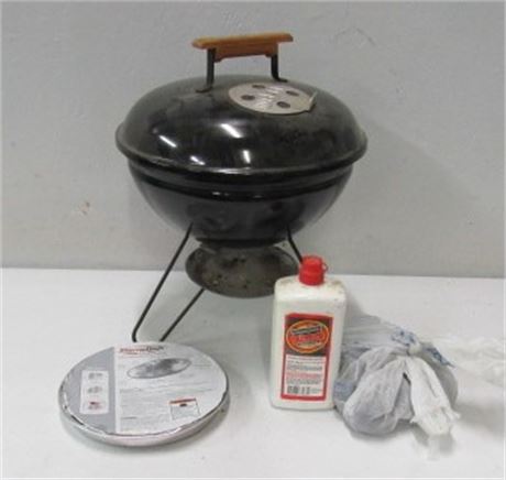 Mini Weber Outdoor Grill Set-Up