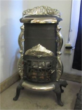 Antique Patriot Cast Iron Gas Parlor Stove