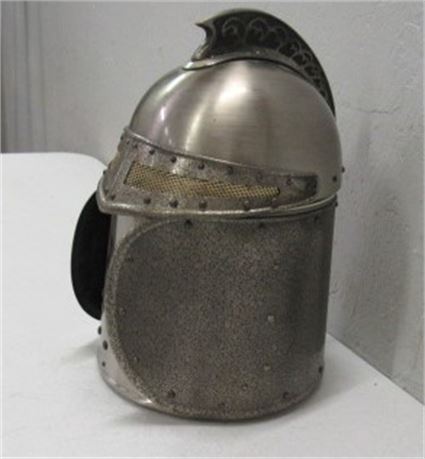 Vintage Medieval Knight Armor Helmet Ice Bucket Bar Ware