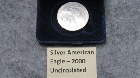 Uncirculated 2000 Silver American Eagle