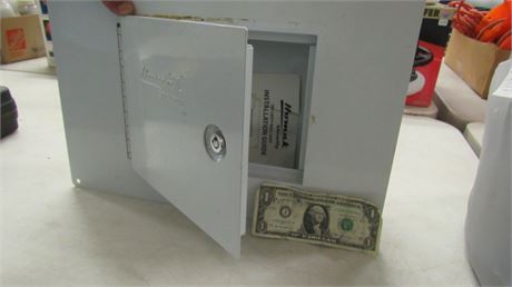 Like New Homak Wall Safe with Keys