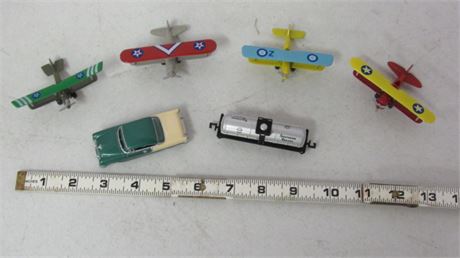 Scale Mini Airplanes & Die Cast Car