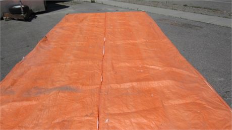 Orange Tarp 22ft x 12ft Insulated Concrete Blanket